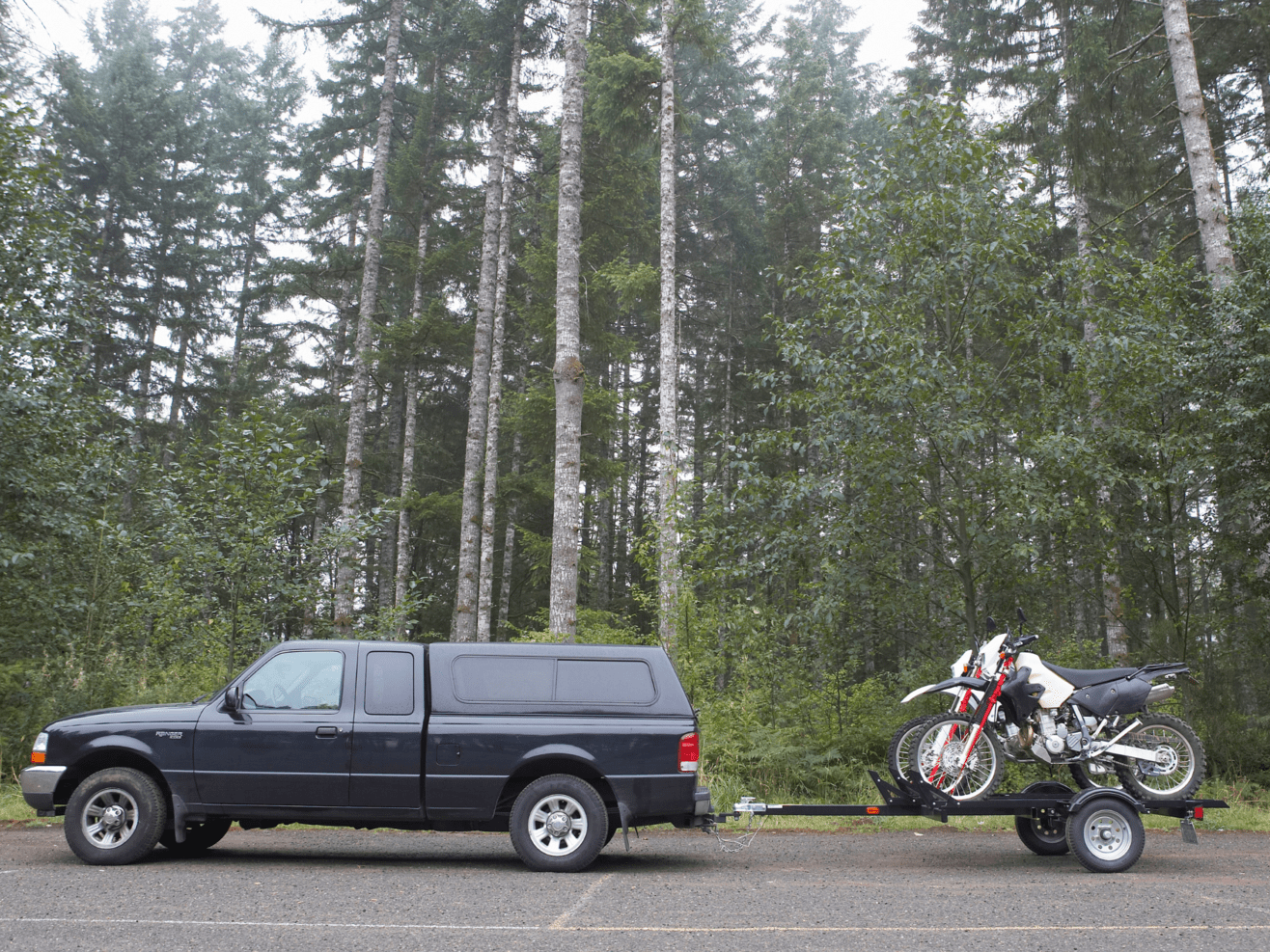 this image shows motorcycle towing services in Soldotna, AK
